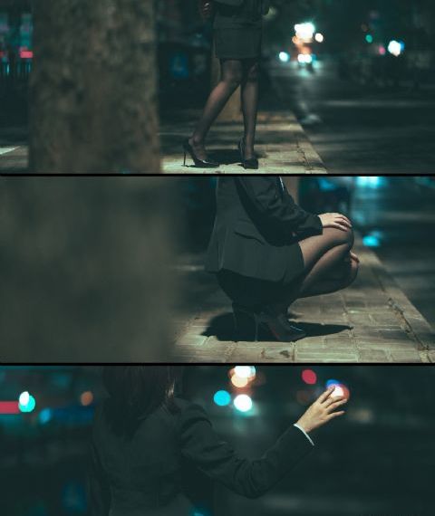 深蓝与月光